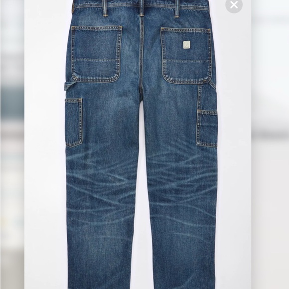 Men’s American Eagle AE Flex Baggy Loose Fit Carpenter Pants Jeans Size 30x32 - Picture 5 of 12